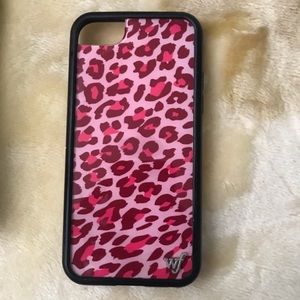 Pink Cheetah Print iPhone 6/7/8/SE Wildflower Case